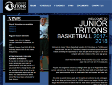 Tablet Screenshot of juniortritons.com